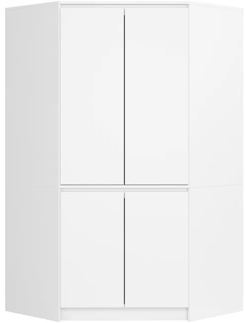 Rohová skriňa S100 4D CLP biela