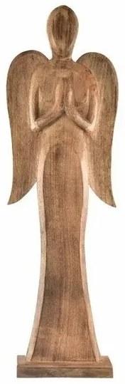 InDecor Anjel z mangového dreva, 23 x 7 x 78 cm, 78 cm