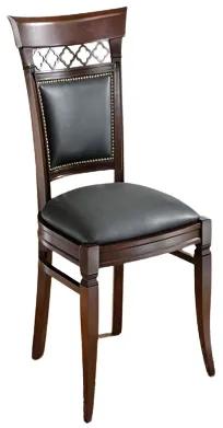 (3542) CHIESA tmavozelená zámocká stolička