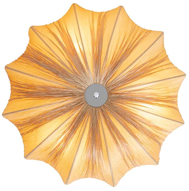 Dizajnové stropné svietidlo béžové 52 cm 3-svetlo - Plu