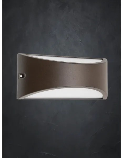 Redo 90192 - LED Vonkajšie nástenné svietidlo SCUDO LED/10W/230V 3000K IP54 hnedá