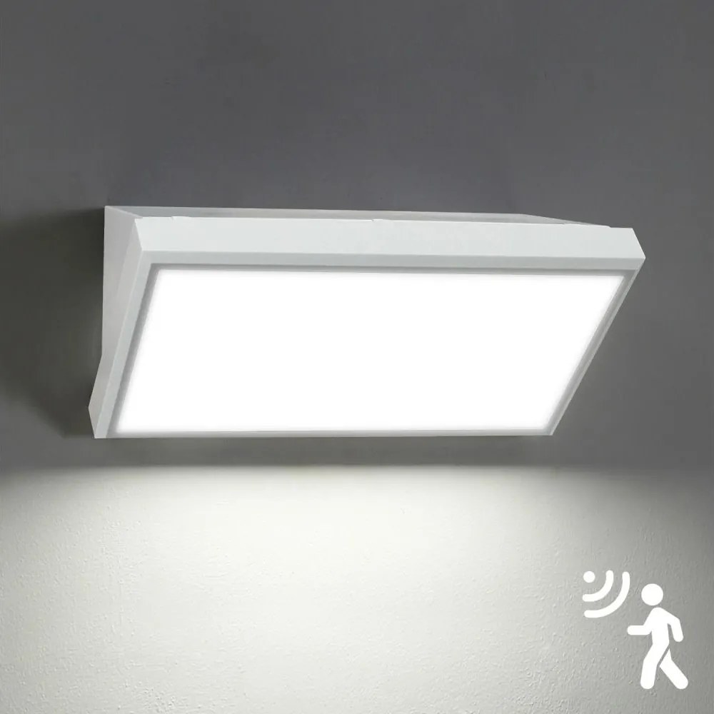 Brilagi-LED Vonkajšie nástenné svietidlo s pohybovým senzorom TRIANGLE LED/20W/230V biele IP65