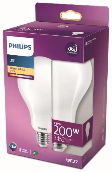 Philips 8718699764630 LED žiarovka E27 23W/200W 3452lm A95 2700K