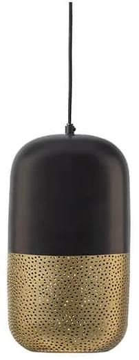 Stropná lampa satir 36 x 20 cm čierna mosadzná MUZZA