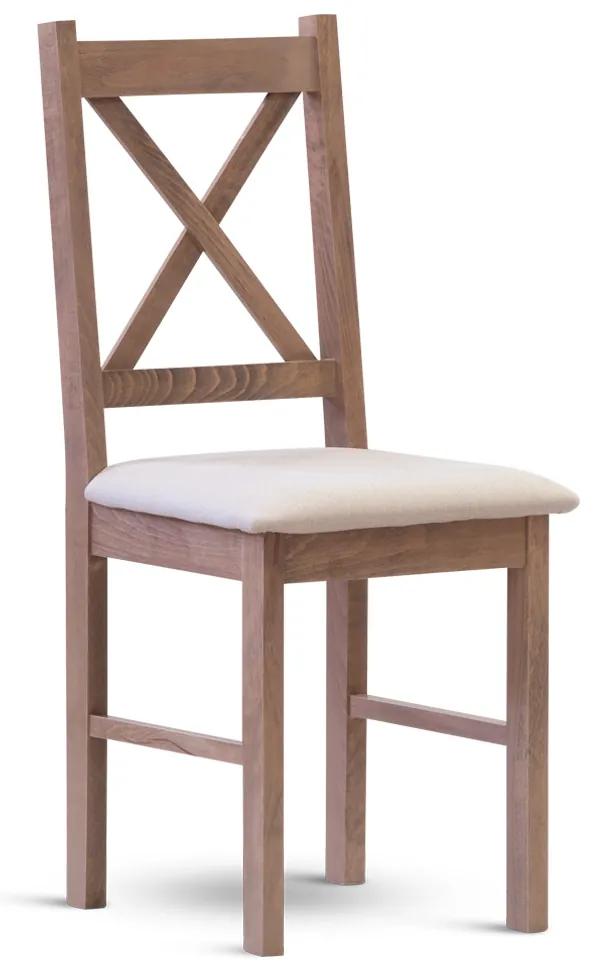 Stima stolička TERA s čalúneným sedákom Odtieň: Dub Vintage, Látka: LUIS grigio 17