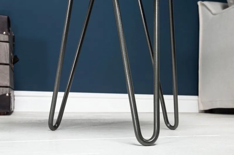 Odkladací stolík Goa o43 cm, sivý