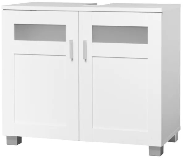 Skrinka pod umývadlo Basel + Kúpeľňová skrinka Basel + Skrinka so zrkadlom Basel  (800005387)