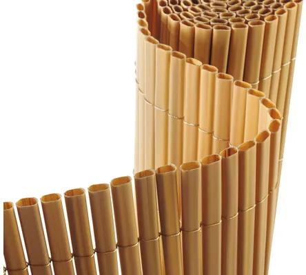 Záhradná zástena Konsta PVC oválna 1,8x3 m bambus