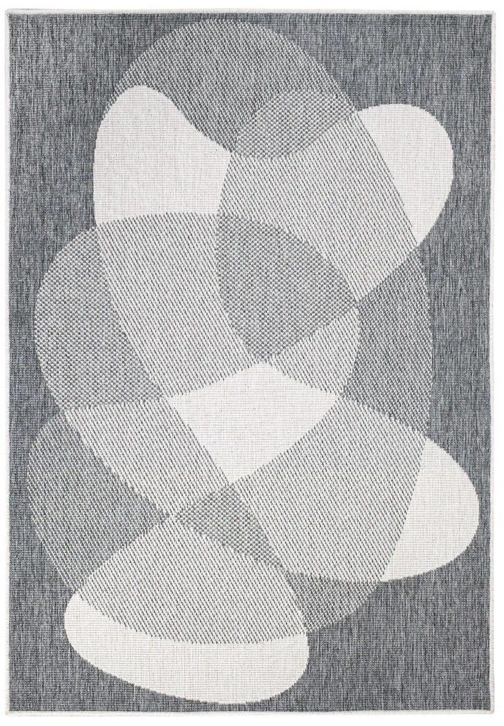 Dekorstudio Obojstranný koberec na terasu DuoRug 5835 - sivý Rozmer koberca: 160x230cm