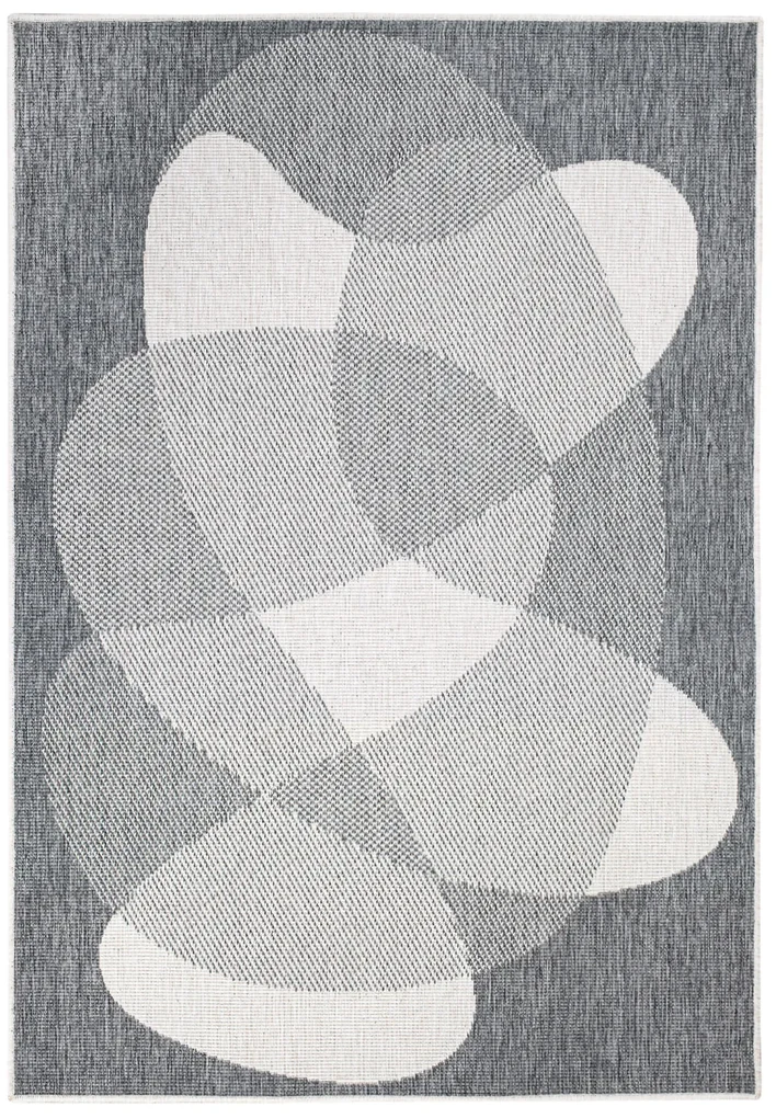 Dekorstudio Obojstranný koberec na terasu DuoRug 5835 - sivý Rozmer koberca: 80x150cm
