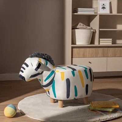 Farebná taburetka TREMY zebra