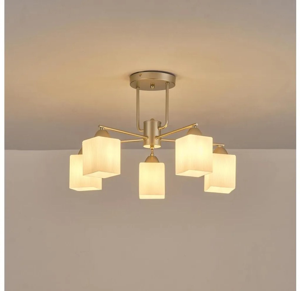 Prisadený luster 5xE27/60W/230V