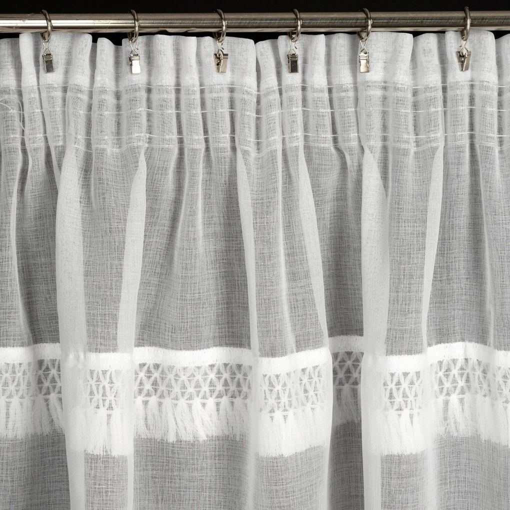 ZÁCLONA NA PÁSKE KIRA1 140X270 CM BIELA