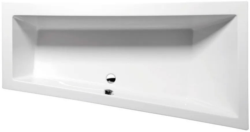 Polysan Polysan, ANDRA R SLIM asymetrická vaňa 180x90x45cm, biela, 78771S