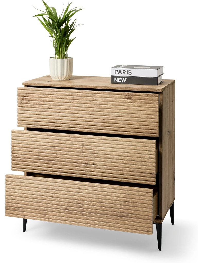 Komoda »REET« v lamelovom vzhľade