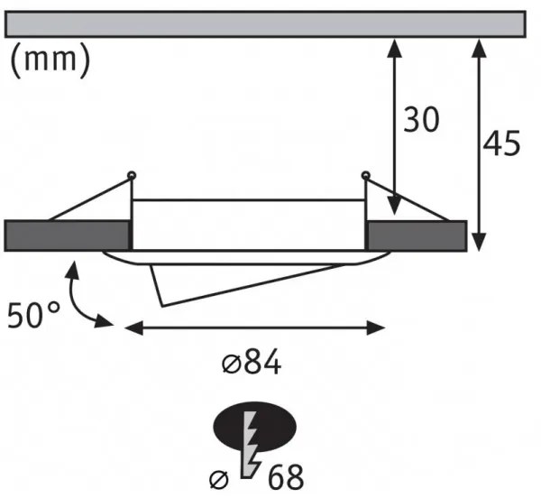 Paulmann 93080 - SADA 3xLED/6W IP23 Stmievateľné podhľadové svietidlo COIN 230V