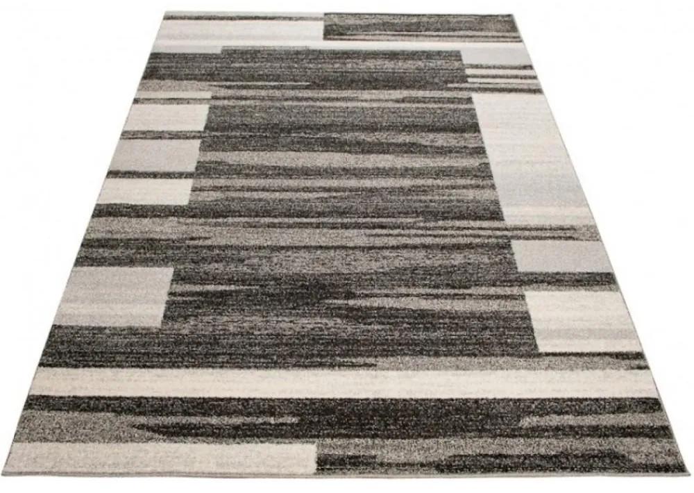Kusový koberec Pruhy antracitový S 240x330cm