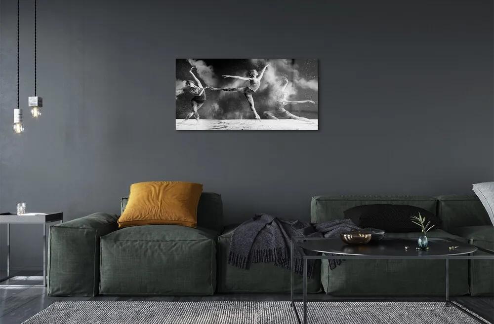 Sklenený obraz Dámska Balerínky dym 125x50 cm