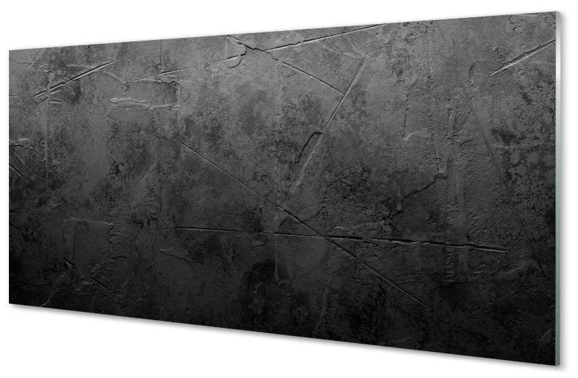 Sklenený obklad do kuchyne štruktúra kameňa betón 140x70 cm