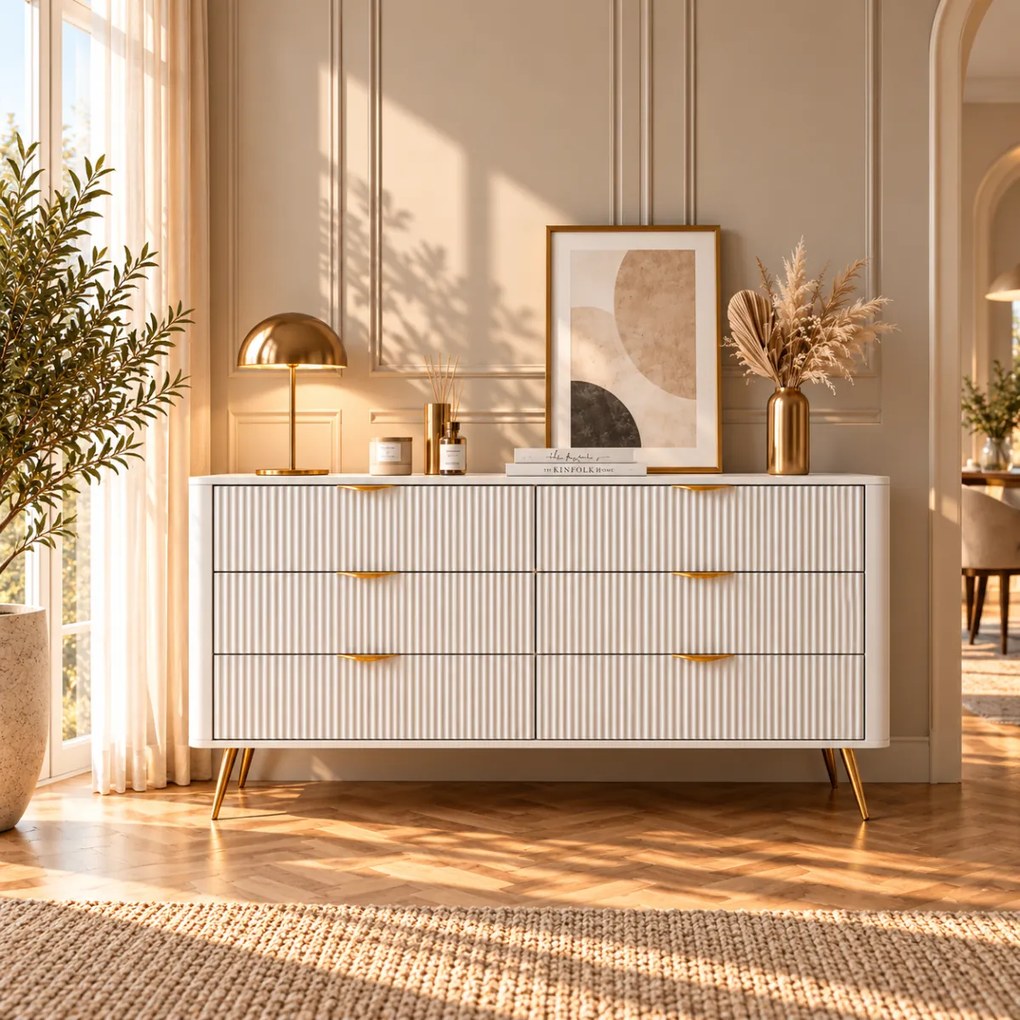 KOMODA TREVISO 6S BIELA 163 cm