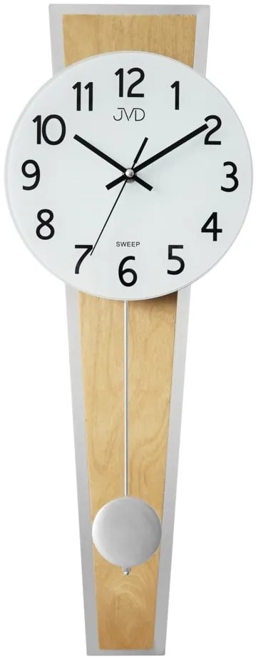 Dizajnové kyvadlové nástenné hodiny JVD NS17020/68, 63cm