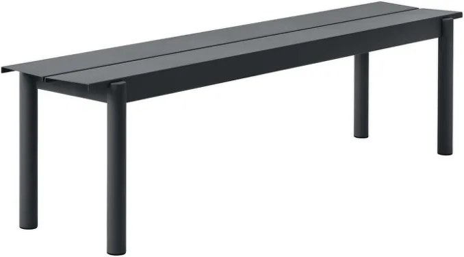 Muuto Lavica Linear Steel Bench 170 cm, black