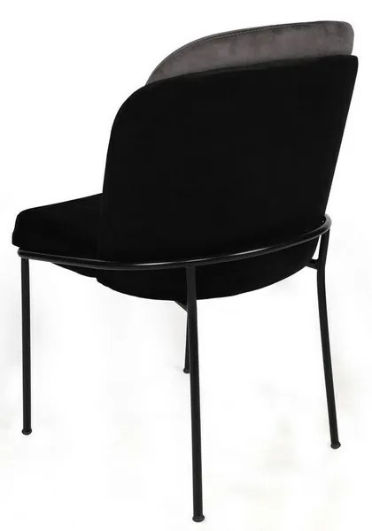 Súprava jedálenských stoličiek Dore Grey and Black, 2 ks