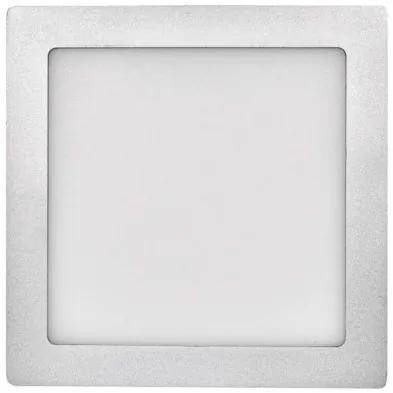 EMOS Prisadený LED panel N-PNL, 18W, denná biela, 22,5x22,5cm, hranatý, strieborný