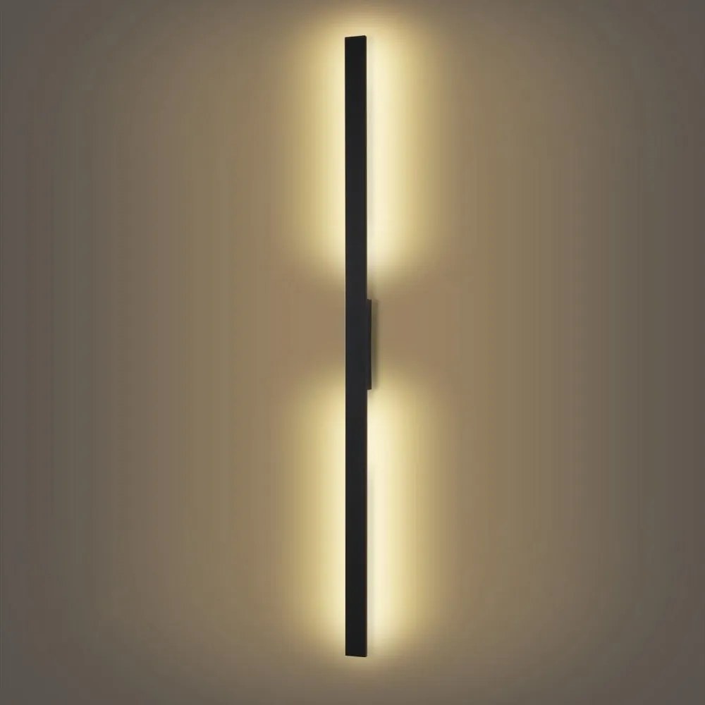 Brilagi - LED vonkajšie nástenné svietidlo LUNA LED/30W/230V 3000K IP65 150 cm čierne CRI 90