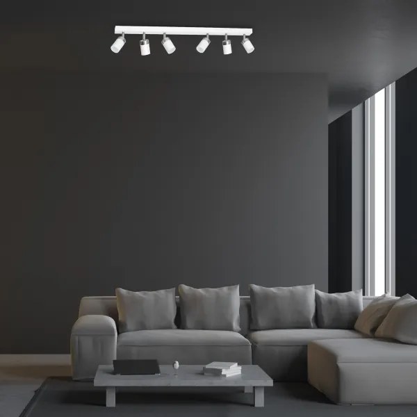 Bodové svietidlo JOKER 6xGU10/25W/230V biela/lesklý chróm