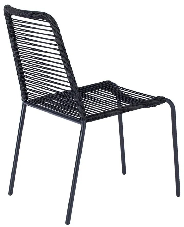 Súprava 4 čiernych jedálenských stoličiek Kai a prírodného stola Thor - Bonami Essentials