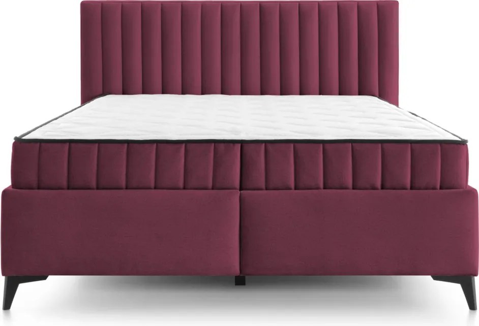 Posteľ Joy 180x200 cm, tmavo ružová látka