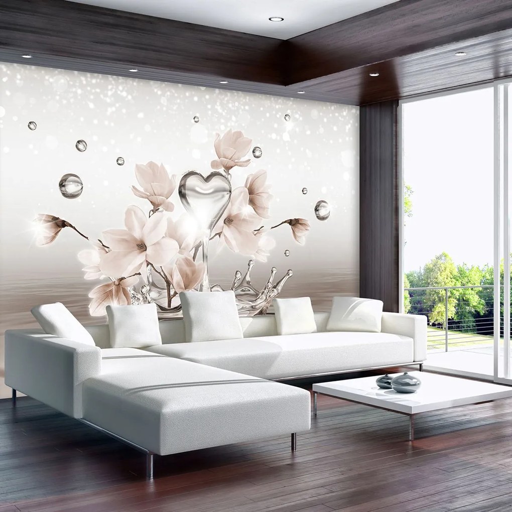 Fototapeta - Vodné srdce (152,5x104 cm)