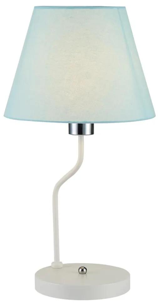 Candellux Stolná lampa YORK 1xE14/60W/230V biela/modrá CA0714