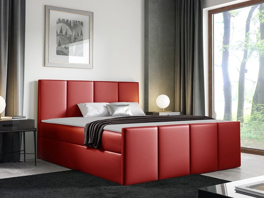 Kontinentálna posteľ Bautista, Rozmer postele: 160x200, Dostupné poťahy: ekokoža Soft 032