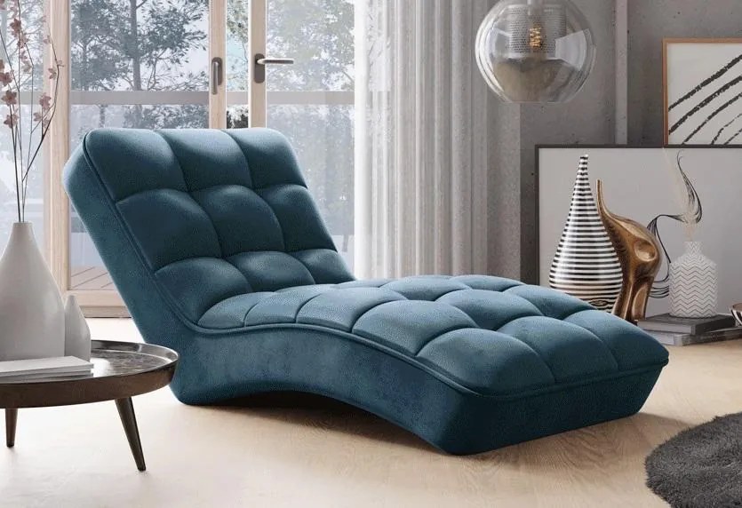 Relaxačné kreslo - leňoška NANA, modrá (Nube 40)