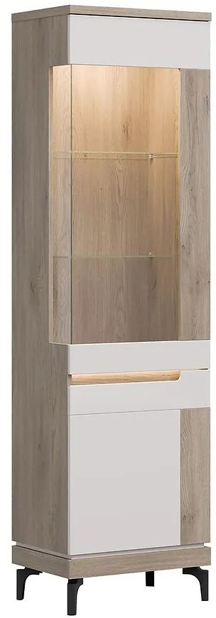 Vitrína P Aston An06 Dub/Kašmír