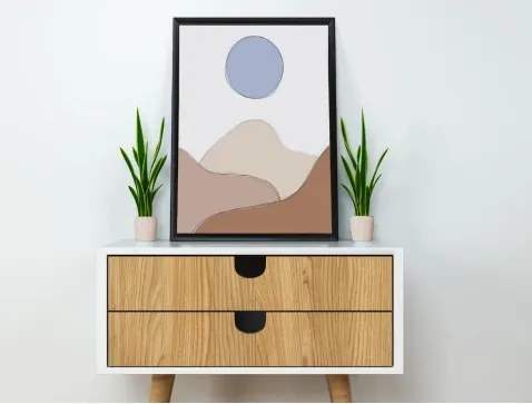 Rámovaný obraz Krajina II, 40x50 cm%