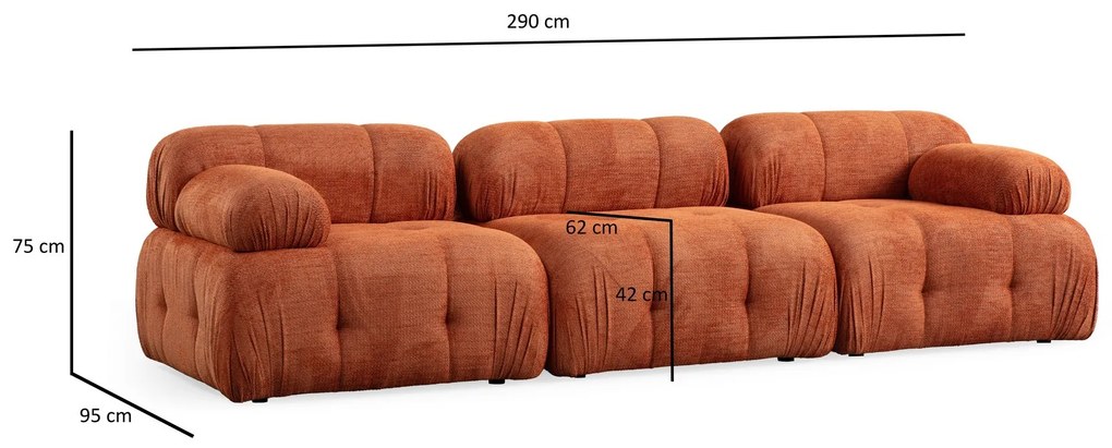 Pohovka Zara s moderným dizajnom a pohodlím