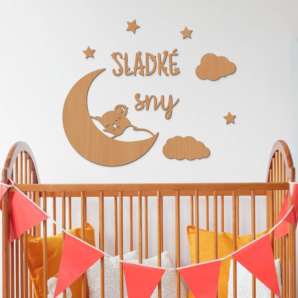 DUBLEZ | Drevená dekorácia do detskej izby - Sladké sny Koala