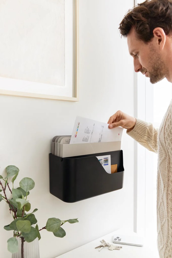 Rotho Súprava – Organizér na poštu + Archivačný box - myPAPER čierny
