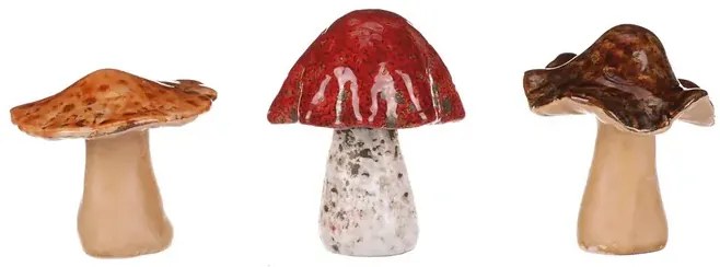 Huby keramické 7 cm, cena za 3 ks
