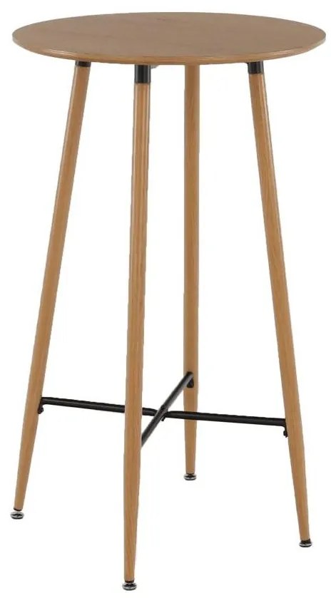 Tempo Kondela Barový stôl, dub, priemer 60 cm, IMAM