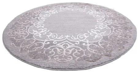 Koberec GALYA K3810A sivý / hnedý kruh