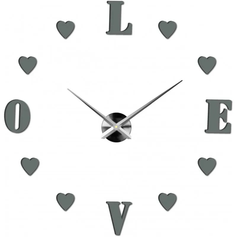 Moderné nalepovacie nástenné hodiny | 3D hodiny 12S011-Wanduhr