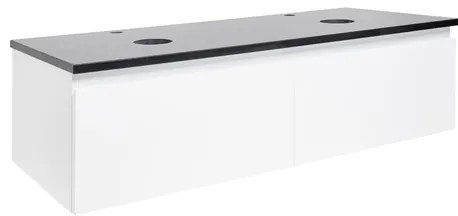 Kúpeľňová skrinka s žulovou krycou doskou SAT B-WAY 119x30x45 cm biely lesk BWAY120WZ, 1 ks