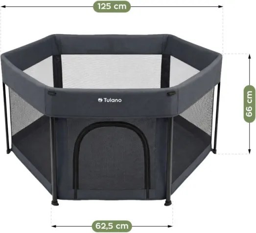 Detská ohrádka Cozy 30 grafitová