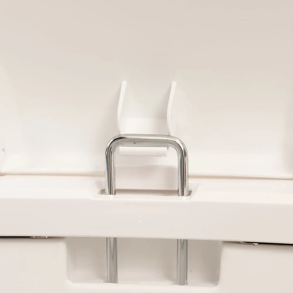 Biely nášľapný plastový odpadkový kôš 50 l – Addis