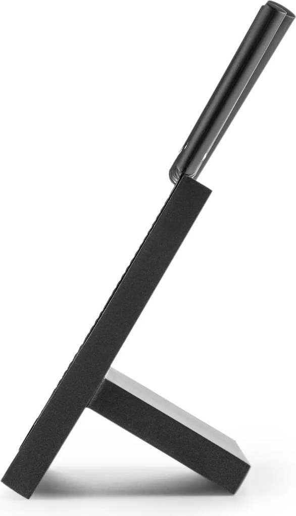 Klarstein Kissaki, sada nožov, 7-dielna, magnetický stojan, nepriľnavý povrch, vlnovitý tvar čepele, čierna