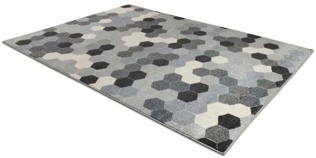 Koberec HEOS 78537 sivý / krém HEXAGON